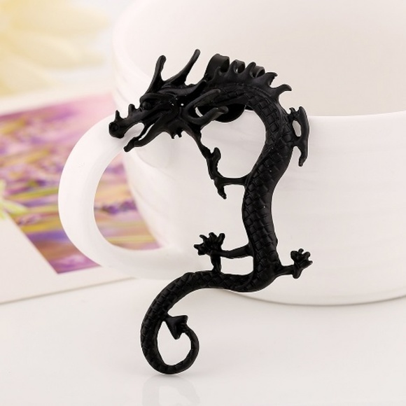 2 Pack - New Flame Gothic Dragon Earring Cuff - Picture 3 of 4